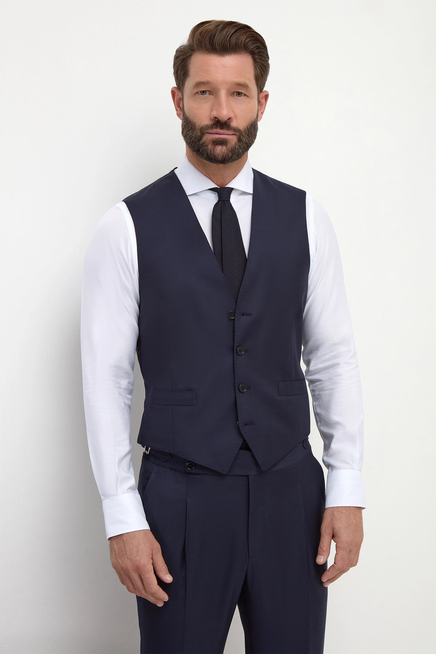 Blue waistcoat - Made in Italy