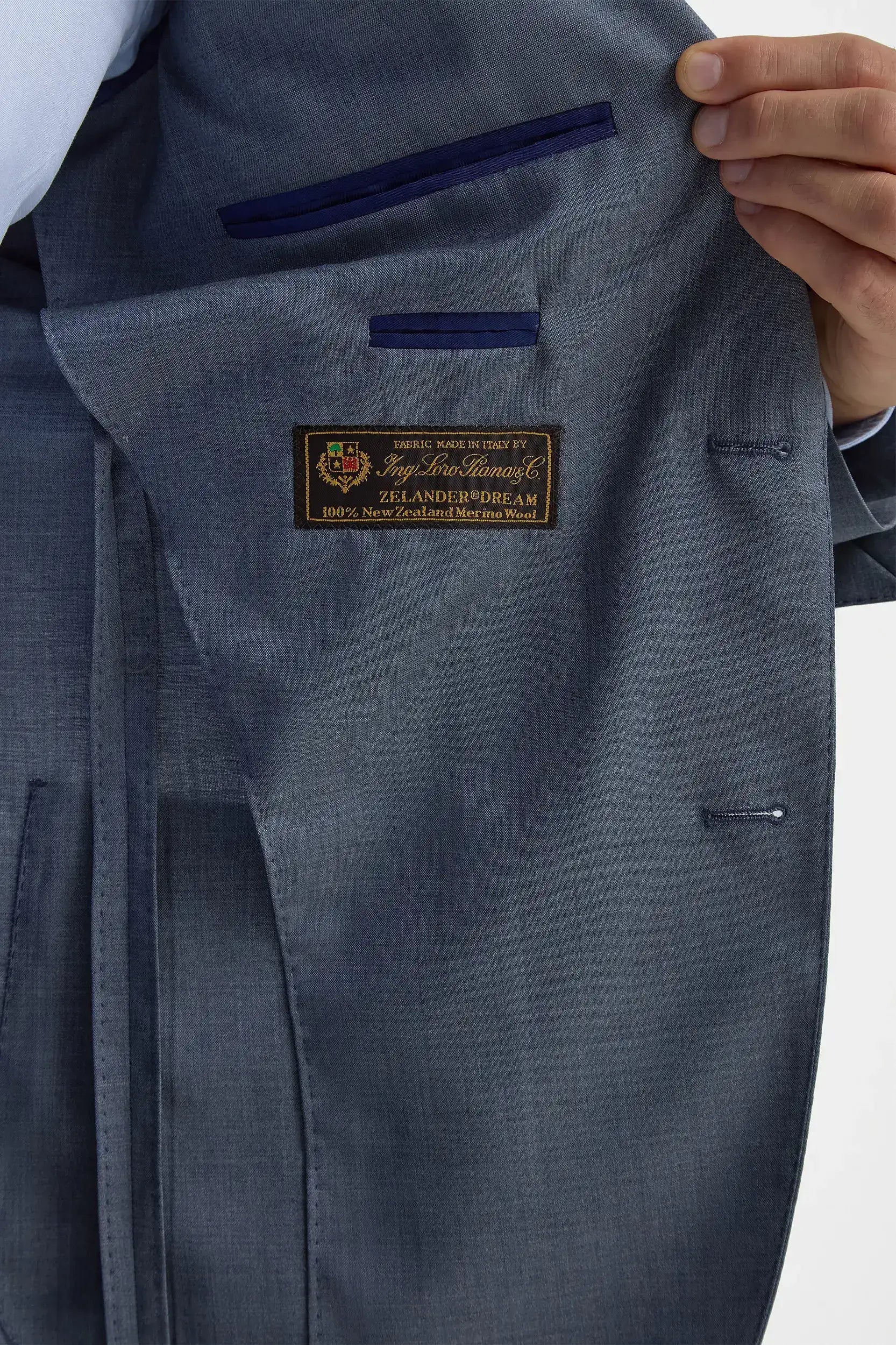 Dusty blue suit - Made in Italy