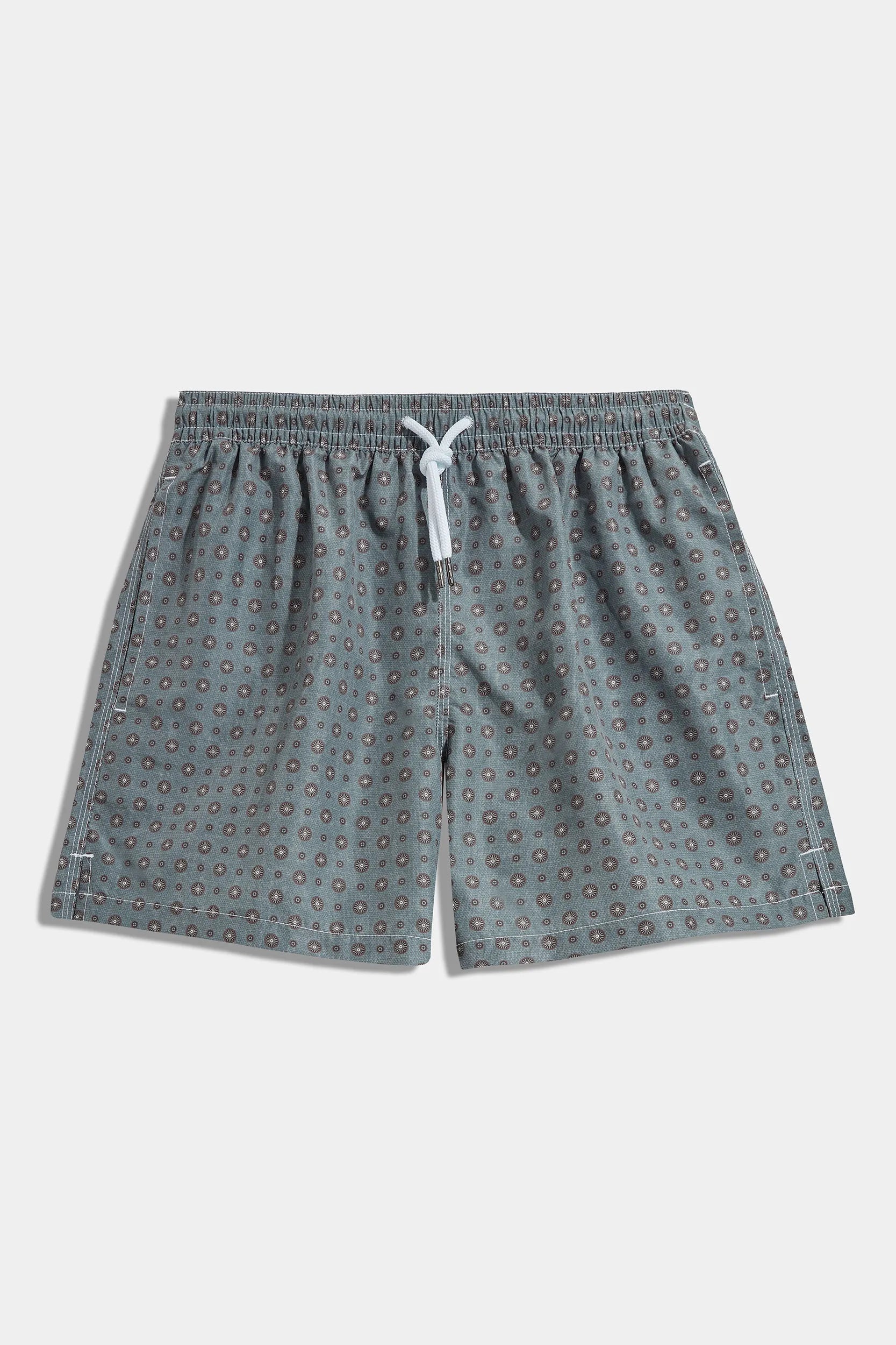 Green fancy swimshorts - Made in Italy