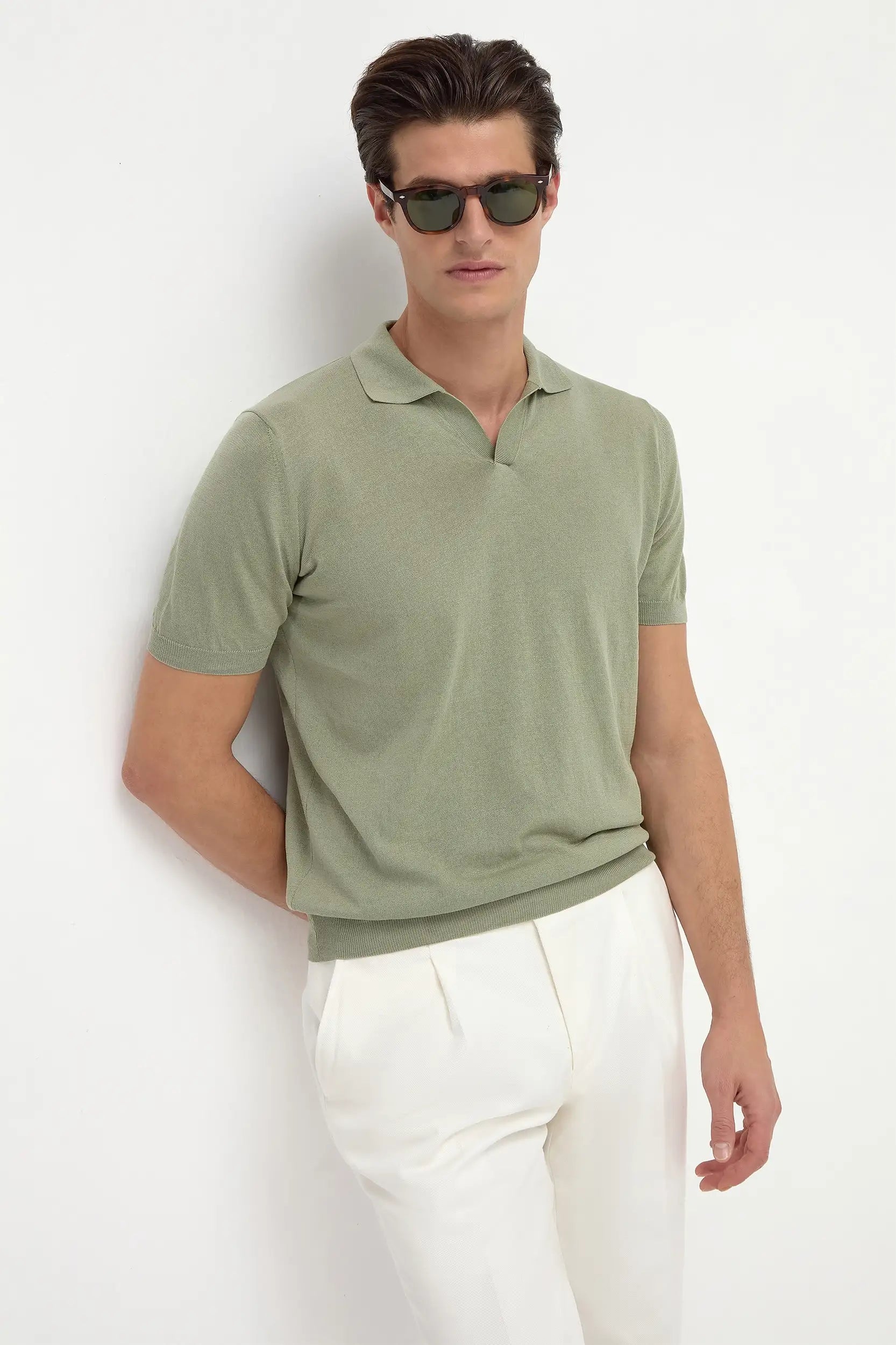 Green polo - Made in Italy