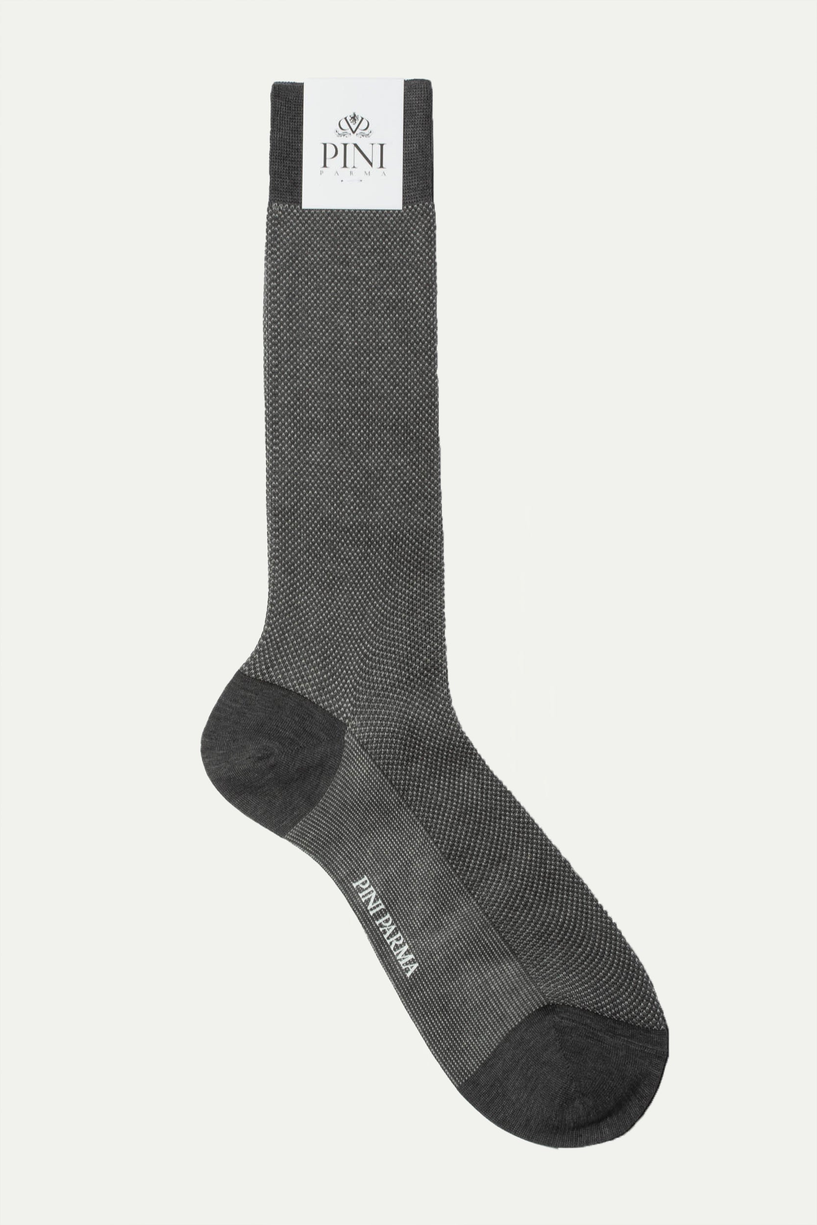 Grey patterned short socks - Made in Italy