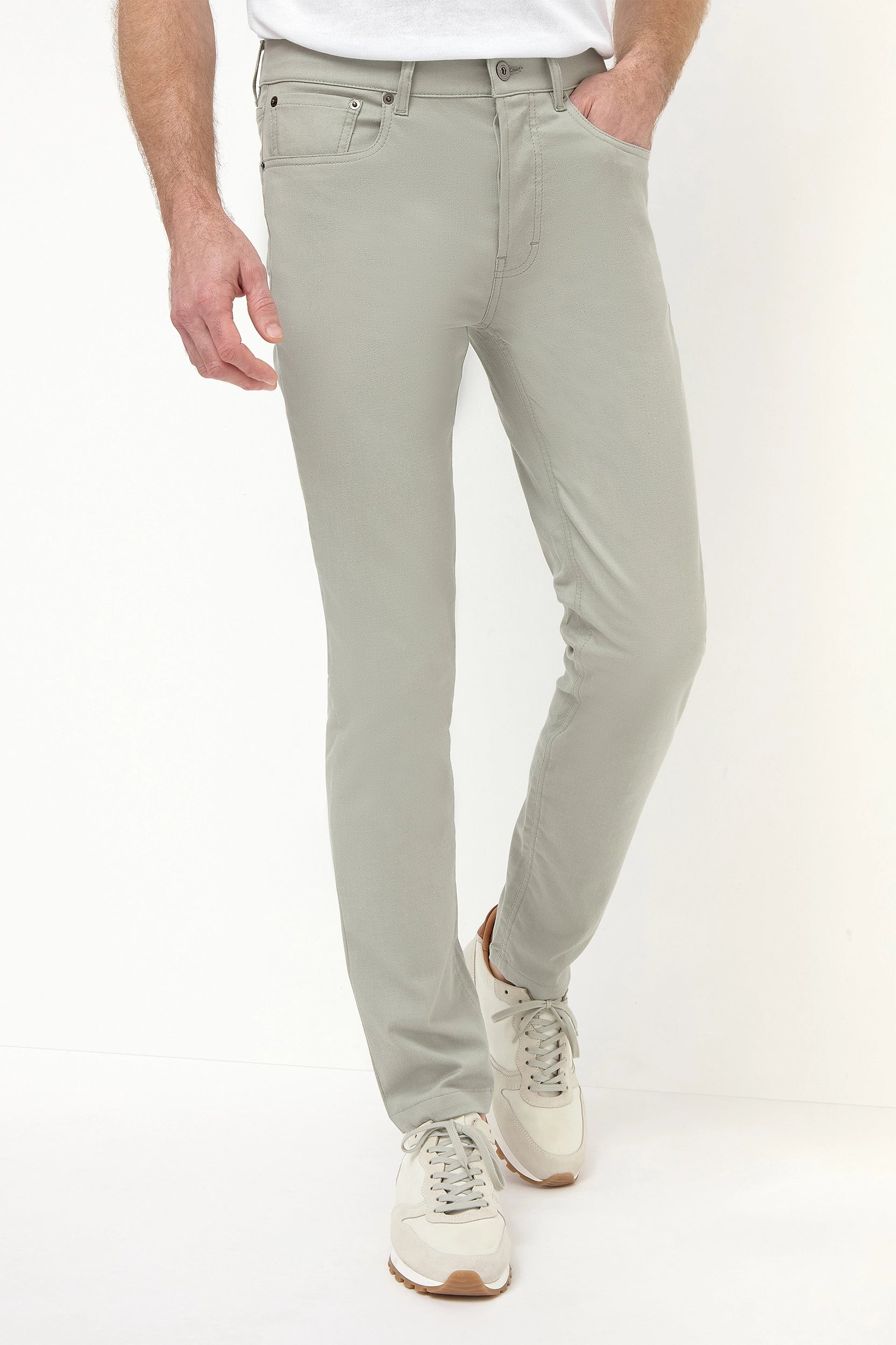 Sage 5 pocket trousers - Made in Italy