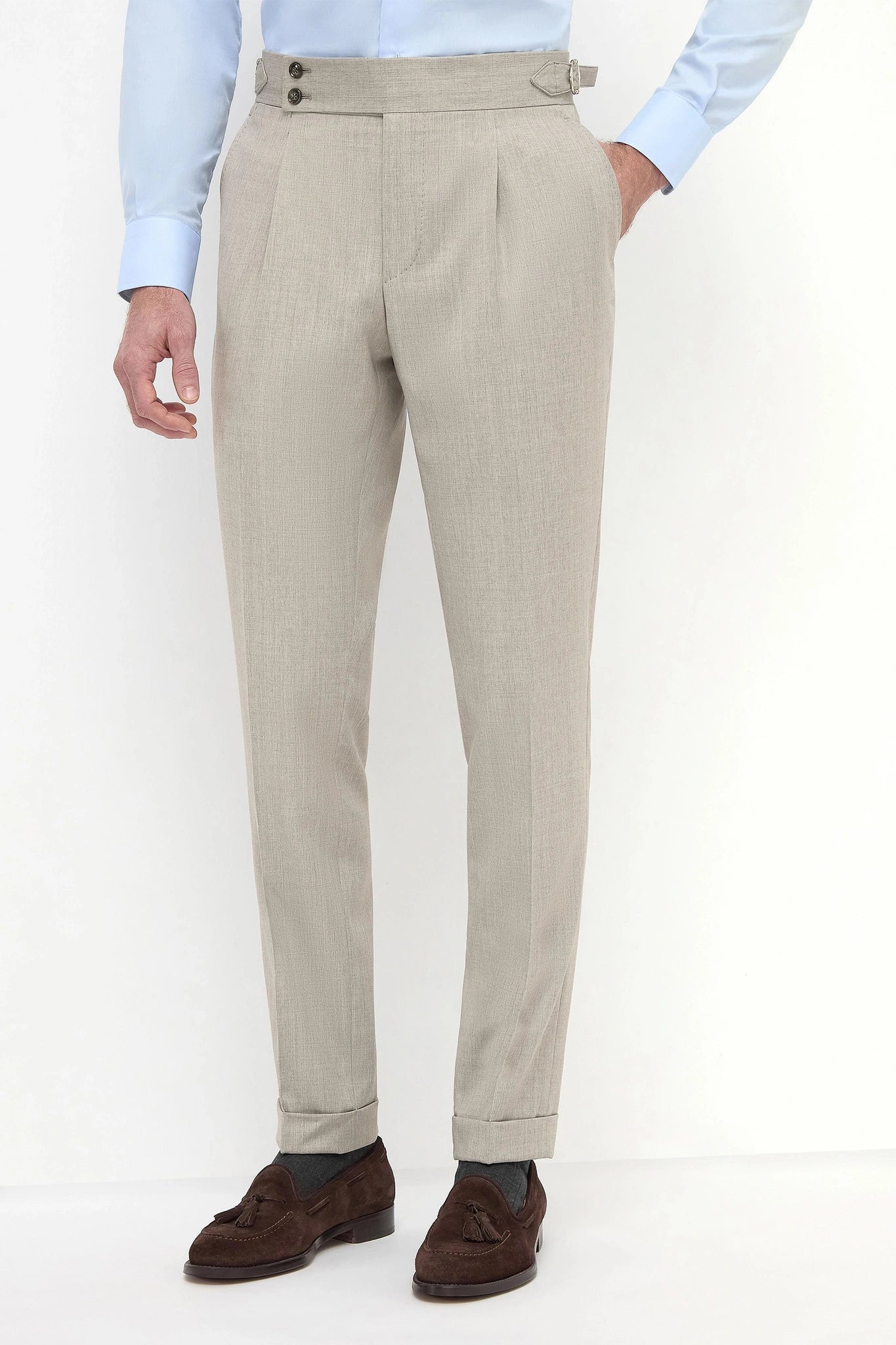 Beige Soragna trousers - Made in Italy