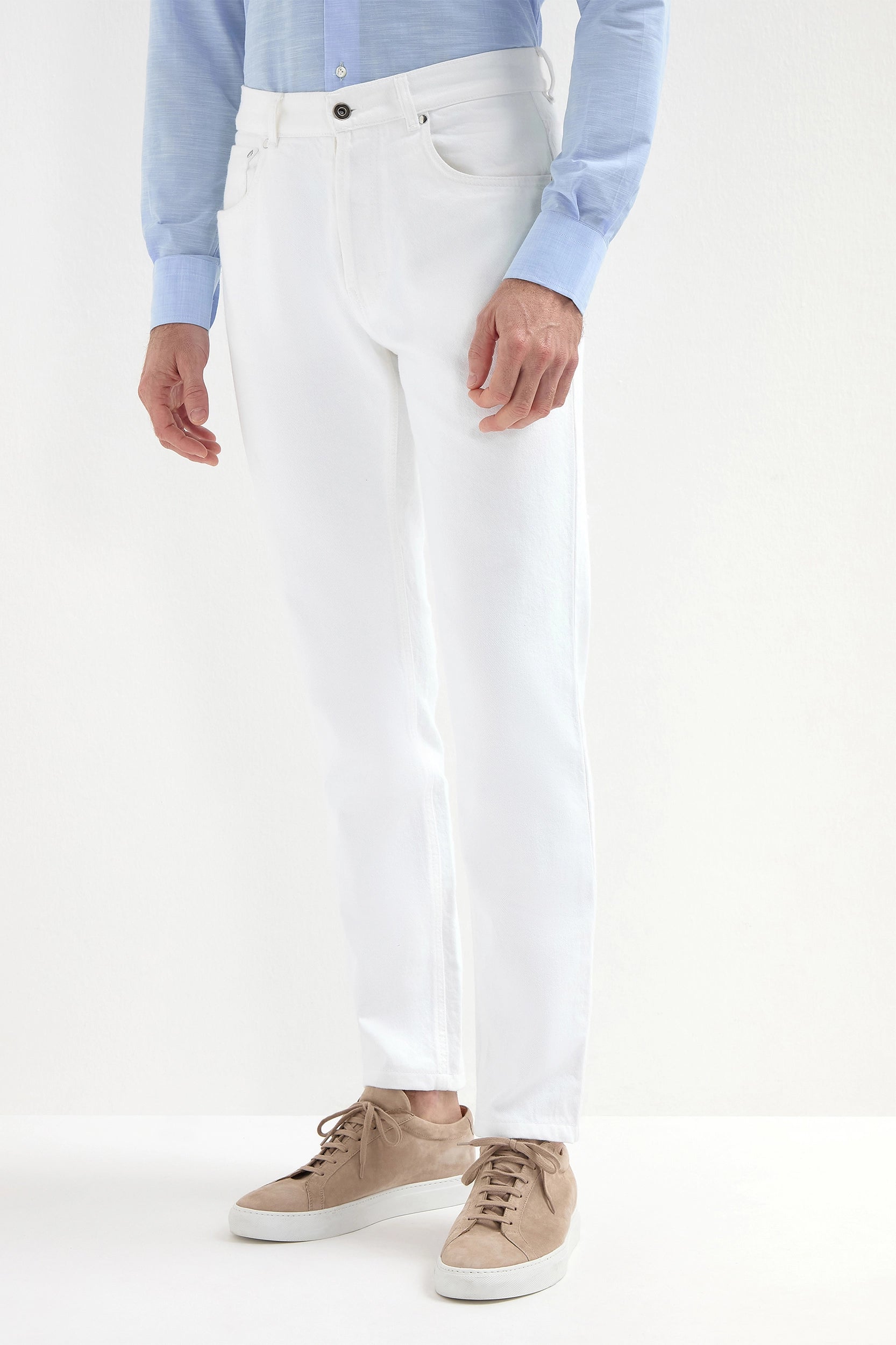White jeans - Candiani cotton - Made in Italy