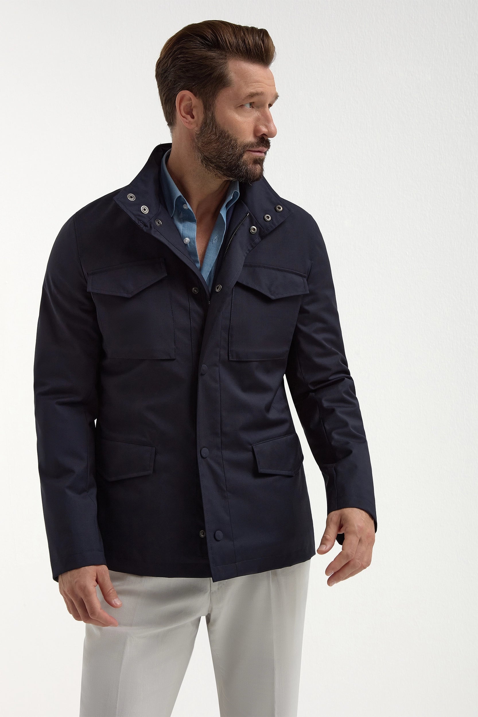 Blue field jacket - Made in Italy